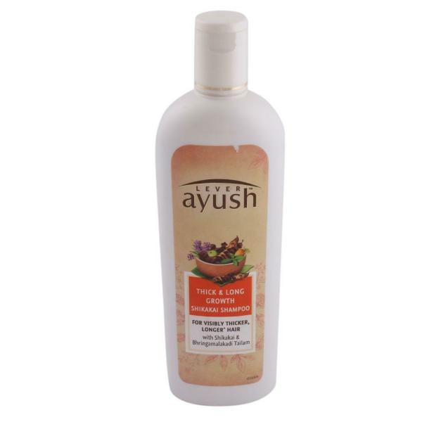 Lever Ayush Thick & Long Growth Shikakai Shampoo 330ml